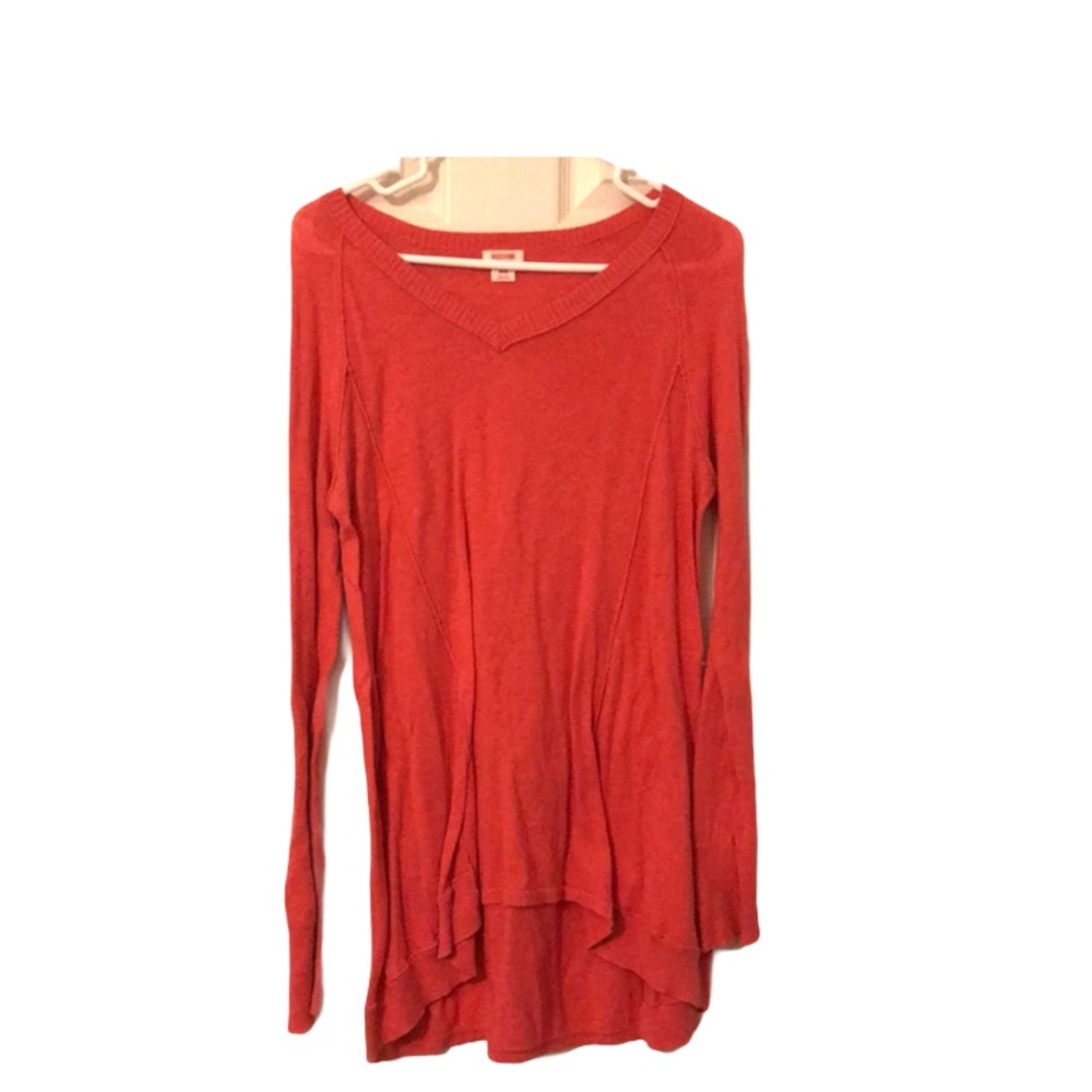 Mossimo V-Neck Salmon Sweater